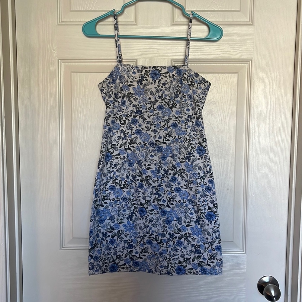 Wild Fable sz S floral mini dress zip up